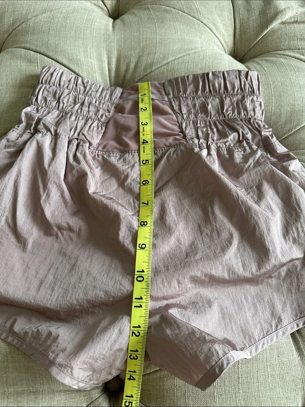 FP Movement by Free People Smocked Waist Athletic Shorts in Lilac